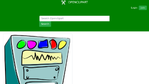 openclipart圖庫：Old computer-資源代表圖