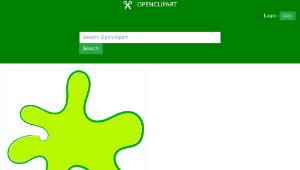 openclipart圖庫：Green splash縮圖