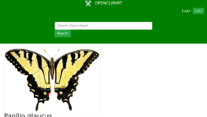 openclipart圖庫：Papilio glaucus 縮圖