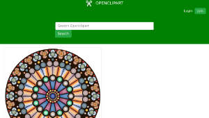 openclipart圖庫：Rose Window - Notre Dame-資源代表圖