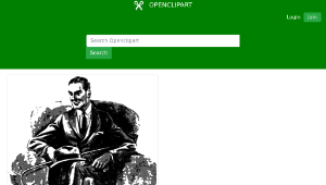 openclipart圖庫：Creepy Man on Sofa-資源代表圖