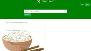 openclipart圖庫：Food Proper Rice縮圖