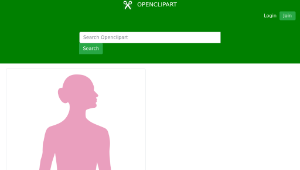 openclipart圖庫：Silhouette of a woman-資源代表圖