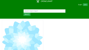 openclipart圖庫：Blue Flower縮圖