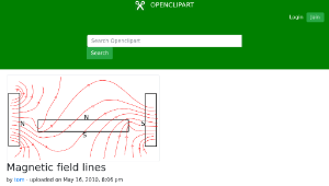 openclipart圖庫：Magnetic field lines縮圖