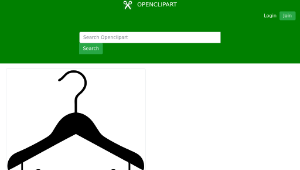 openclipart圖庫：Clothes Hanger-資源代表圖