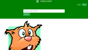 openclipart圖庫：Amazed chipmunk avatar縮圖