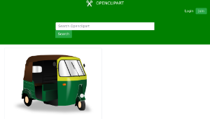 openclipart圖庫：India Tuktuk-資源代表圖