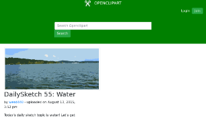 openclipart圖庫：DailySketch 55: Water縮圖