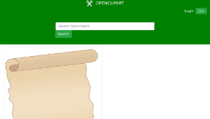 openclipart圖庫：Old Scroll縮圖
