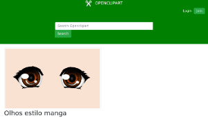 openclipart圖庫：Olhos estilo manga縮圖