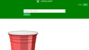 openclipart圖庫：Plastic cup-資源代表圖