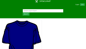 openclipart圖庫：T-Shirt-blue-資源代表圖