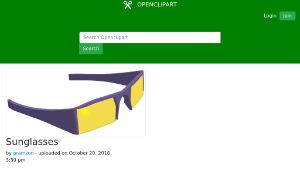 openclipart圖庫：Sunglasses-資源代表圖