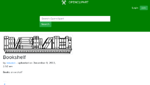 openclipart圖庫：Bookshelf