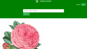 openclipart圖庫：Vintage Rose Illustration 2縮圖