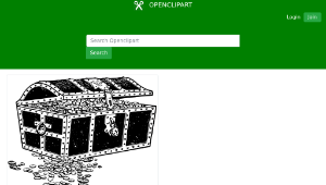 openclipart圖庫：Treasure Chest縮圖