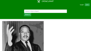 openclipart圖庫：Martin Luther King Jr. Speaking