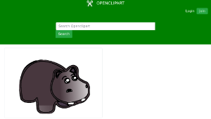 openclipart圖庫：Hippo-資源代表圖