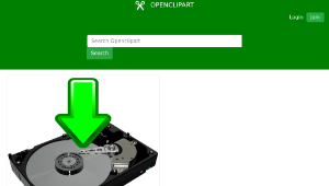 openclipart圖庫：Download Icon HDD-資源代表圖