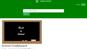 openclipart圖庫：School Chalkboard-資源代表圖