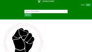 openclipart圖庫：Power Fist-資源代表圖