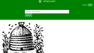 openclipart圖庫：Beehive-資源代表圖