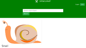 openclipart圖庫：Snail-資源代表圖