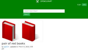 openclipart圖庫：pair of red books-資源代表圖
