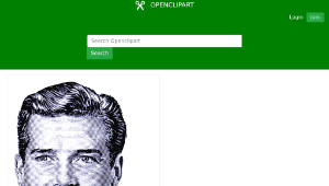 openclipart圖庫：Vintage Happy Man 01縮圖