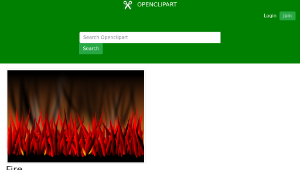 openclipart圖庫：Fire-資源代表圖