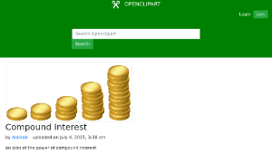 openclipart圖庫：Compound Interest-資源代表圖