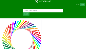 openclipart圖庫：Colorful Circles Shutter Vortex縮圖