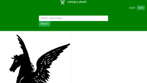 openclipart圖庫：Pegasus