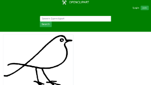 openclipart圖庫：Bird doodle縮圖