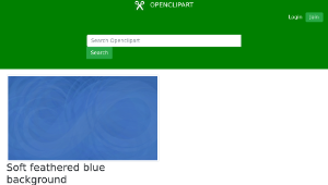 openclipart圖庫：Soft feathered blue background縮圖