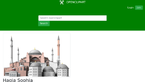 openclipart圖庫：Hagia Sophia