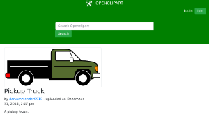 openclipart圖庫：Pickup Truck縮圖