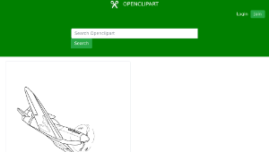 openclipart圖庫：WW2 Fighter Plane縮圖