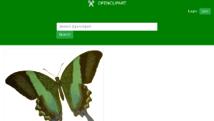 openclipart圖庫：Papilio blumei縮圖
