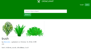 openclipart圖庫：bush-資源代表圖