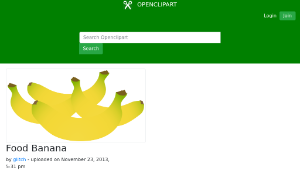 openclipart圖庫：Food Banana