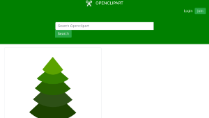 openclipart圖庫：TREE- PINE or Geometric, green hues, flat yet 3D!縮圖