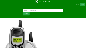 openclipart圖庫：home phone-資源代表圖