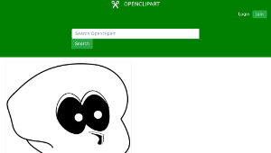 openclipart圖庫：cartoon-skull