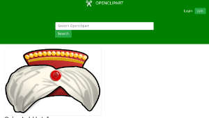 openclipart圖庫：Oriental Hat 1縮圖