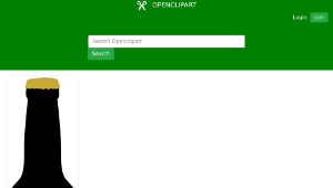 openclipart圖庫：Beer bottle縮圖