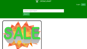 openclipart圖庫：Sale Sign 02縮圖