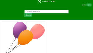 openclipart圖庫：Balloons縮圖