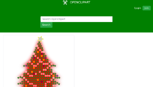 openclipart圖庫：Christmas tree縮圖